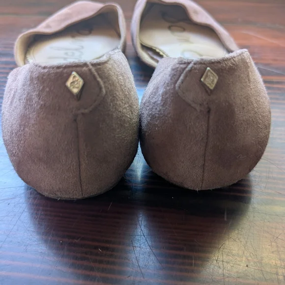 Sam Edelman Suede Pointed Toe Flats Pink Size 8 - Picture 3 of 4